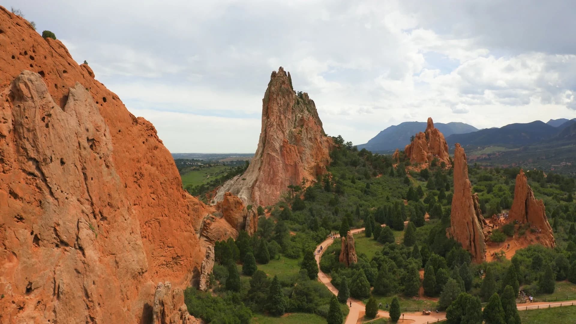 Red-rock formations at Garden of the Gods in Colorado Springs