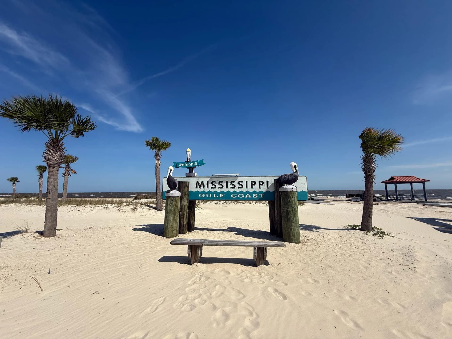 Coastal landscape along the Mississippi Gulf Coast