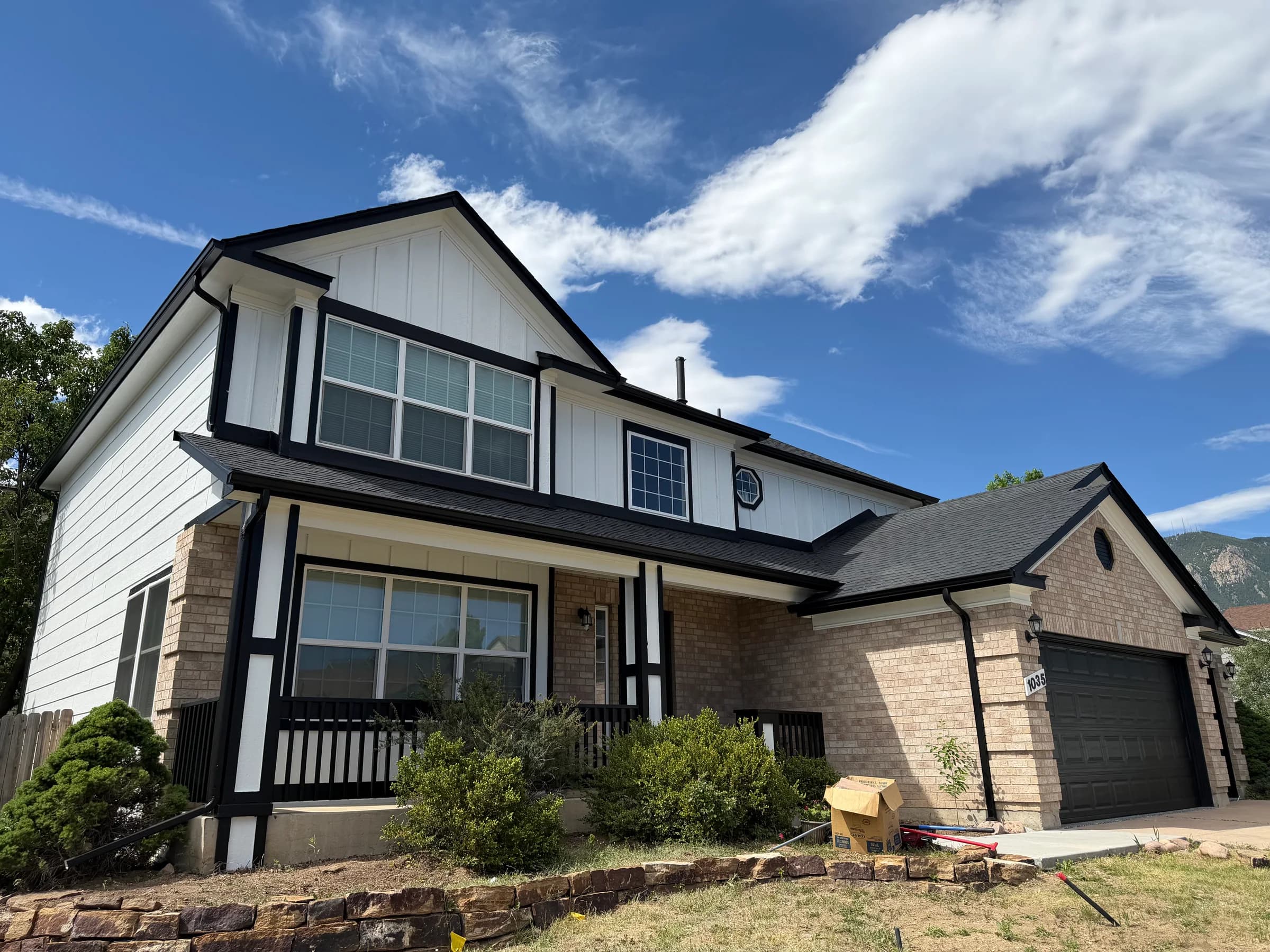 Residential exterior after Gardiner completed the painting project